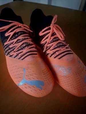 PUMA Fußballschuhe Future 1.3 FG , Fast Neu, Orange,Stollenschuhe, Gr. 40.5/UK 7