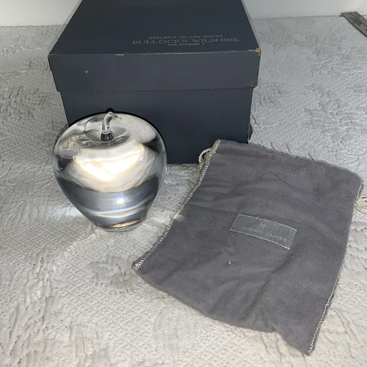 Steuben Crystal Apple for sale | eBay