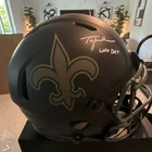 Tyler Shough Signed New Orleans Saints Helmet "Who Dat" Fanatics Authentic