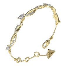 Image of Guess Ladies Twist Bracelet UBB05062YGS