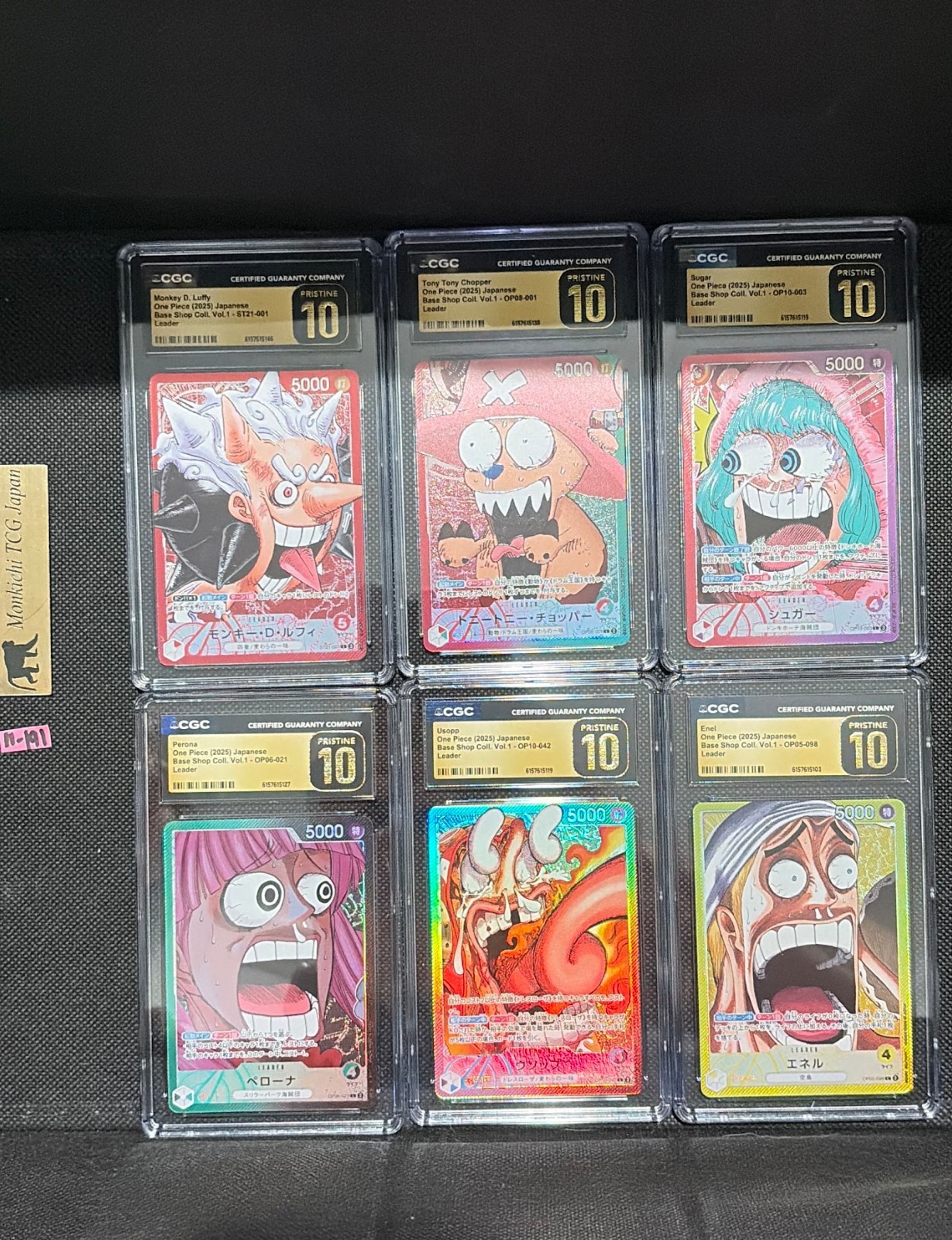 CGC PRISTINE 10 Complete Set ONE PIECE BASE SHOP Limited Card Collection vol.1