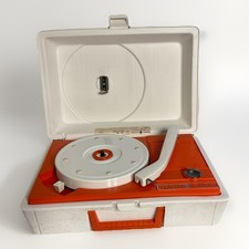 General Electric Solid State Portable Vinyl Record Player Vintage MCM No Needle