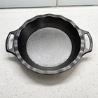 Lodge Cast Iron Crimped Pie Pan Seasoned Dual Handle Bakeware Vintage