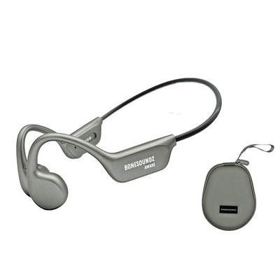 BONESOUNDZ Aware: Bone Conduction Bluetooth Kopfhörer - 32GB Wasserdicht Grau