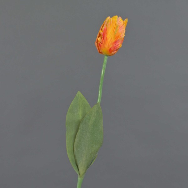 Artplants KüNstliche Papageientulpe Uakari, Orange-Gelb, 65Cm, Ø6Cm-image