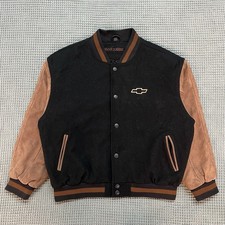Vintage 90s Chevrolet Swingster Wool Bomber Jacket XL