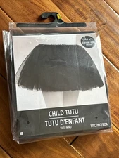 Child's Black Dress Up Tutu Sz S/M by Amscam Ballerina NEW Up To Sz 10