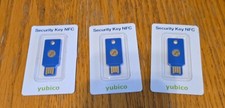 security key nfc yubico lot of 3 new