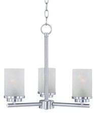 Maxim 10203 Corona 18"W 3 Light Chandelier - Nickel