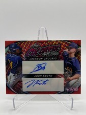 2023 LEAF VIVID JACKSON CHOURIO/JOSH KNOTH 3/8 COLORFUL COMBOS DUAL AUTO CCD-10