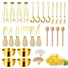 Charcuterie Boards Accessories Gold Charcuterie Utensils Cheese Butter Spread...
