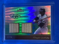 Reggie Jackson 2011 Topps Tribute GREEN Dual Relics 1/75 Bat #TDR-RJ Yankees