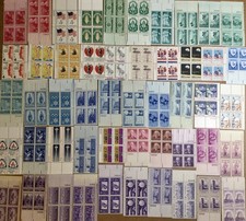 US Mint Stamps - Big 3c 4c 5c 6c Plate Blocks Lot - 50 PB All Different