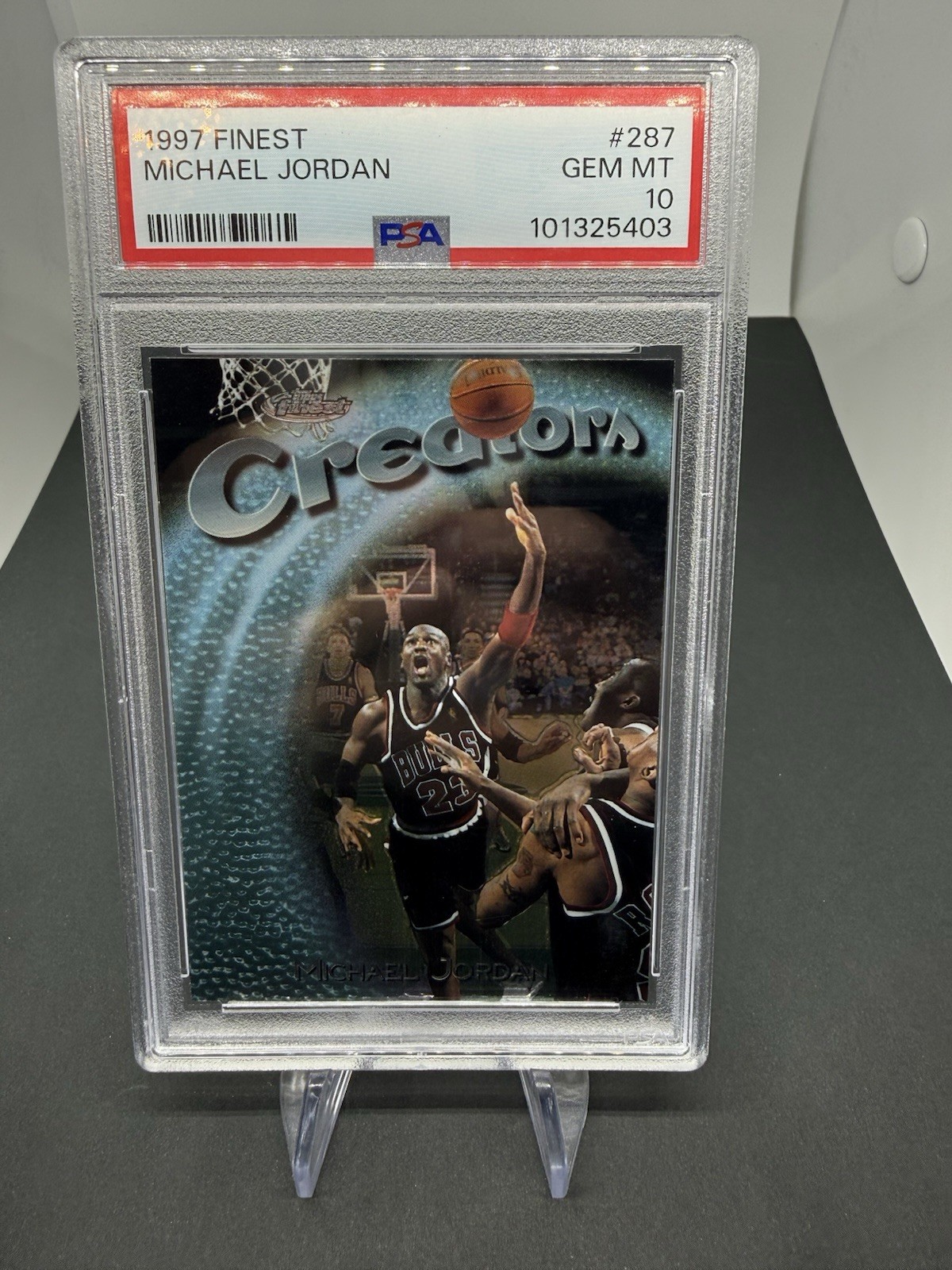 Michael Jordan 1997 Topps Finest #287 Silver - Base (No Coating