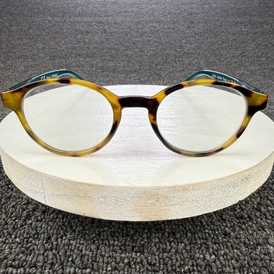 Peepers Reading Glasses +1.75 Apollo Focus Brown Tortoise Teal Round Readers