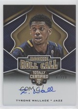 2016 Panini Totally Certified Rookie Roll Call Gold 7/10 Tyrone Wallace Auto 0c6
