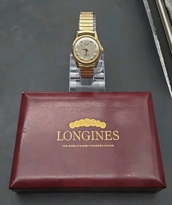 USED 14K Solid Gold Longines Grand Prize Automatic Watch 1960s w/ Original  Case