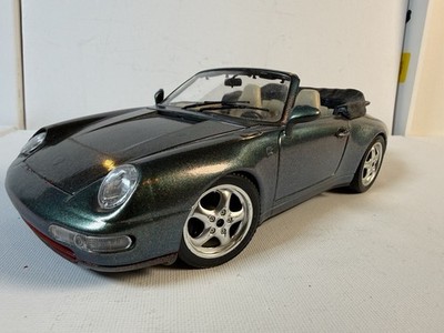  Burago 1:18 PORSCHE 911 Carrera 993 1993 Custom Paint Cabriolet LOOSE 