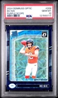 2024 Donruss Optic Bo Nix Purple Scope #209 Rated Rookie PSA 10 Gem Mint
