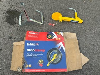 Bulldog AutoClamp Wheel Clamp Security Lock Car Caravan Trailer 2 Keys Boxed