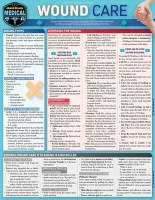 Wound Care: A Quickstudy Laminated Reference Guide by Eve Glicksman (English)