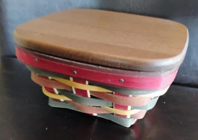 Longaberger RARE 2011 Dreams Live Here Basket set w/lid MINT FREE SHIPPING!