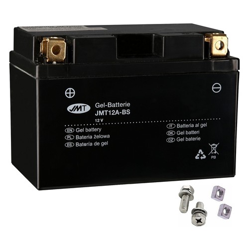 JMT Gel Batterie YT12A-BS Für Suzuki GSF 1250 S Bandit (2007-2010) – 12V 10Ah, Startklar