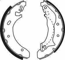 Bremsbackensatz ABE C0G024ABE für FORD MONDEO II (BAP) 2 1996-2