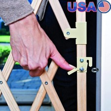 Extra Wide Walk Thru Safety Gate Child Pet Barrier Hardware Mounted Easy Install