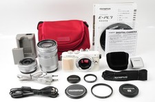  Almost MINT Olympus PEN Lite E-PL7 Digital Camera w/EZ 14-42mm 40-150mm Lens