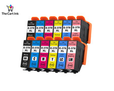 12 INK 378 XL FIT FOR EPSON XP-8700 XP-8600 XP-8500 XP-8505 XP-8605 HIGH QUALITY