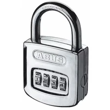 Abus 160/50 Combination Padlock, Front, Black/Silver