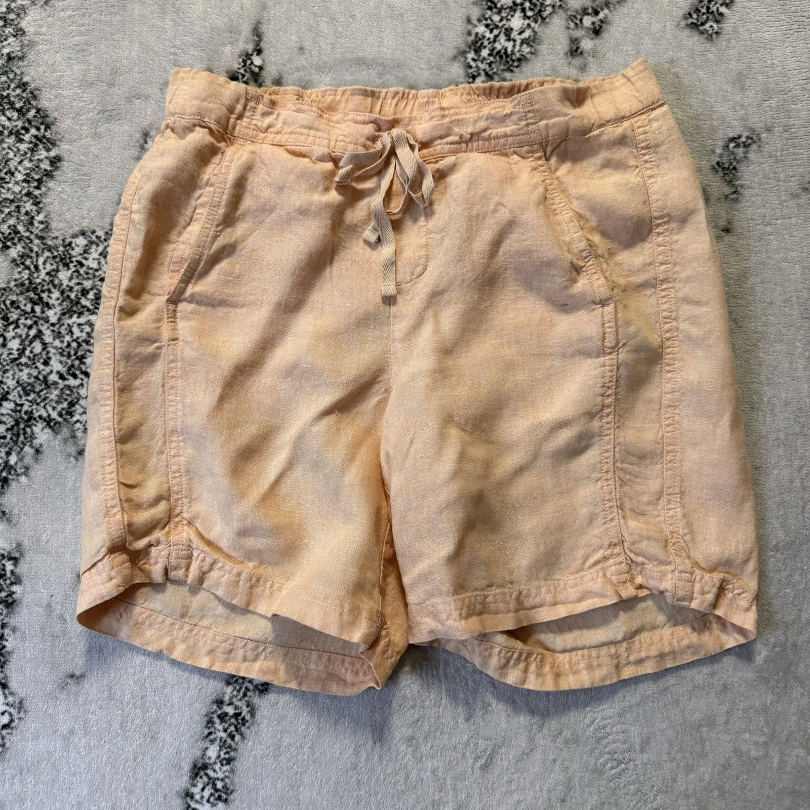 J Jill Love Linen Shorts Womens Size XS Peach 100% Linen Pull On Drawstring
Opens in a new window or