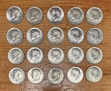 40% Silver Kennedy Half Dollars - Roll of 20 - $10 Face Value