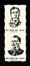 EDDIE PLANK - WILBERT ROBINSON Uncut 2-Card Panels RARE MICRO Cards