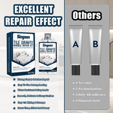 Granite Tile Marble Repair Kit for Chips Cracks Scratches Holes Countertops
