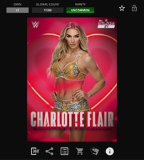 Topps WWE Slam 21 HAPPY VALENTINE'S DAY Base - CHARLOTTE FLAIR *Digital
