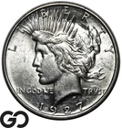 1927-D Peace Dollar, White Choice Uncirculated++ Better Date