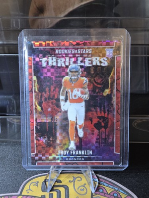 #ad #ad 2024 Panini Rookies amp; Stars Thrillers Troy Franklin #T TFN Red Plaid RC $5.00