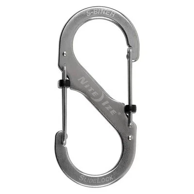 NITE IZE SlideLock S-Biner Mini Doppel Karabiner Schlüsselanhänger Schnapp Haken