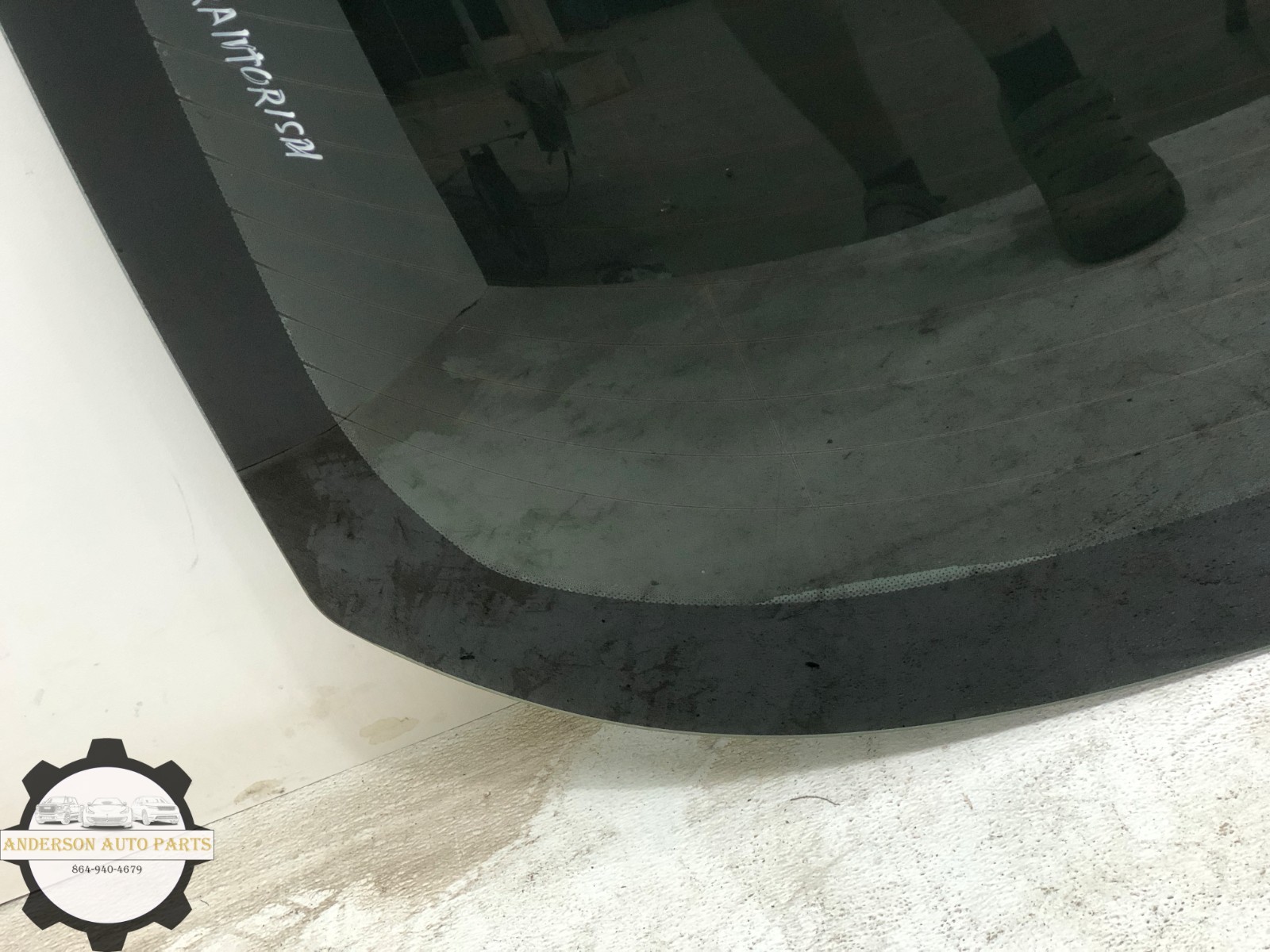 2008-2018 MASERATI GRANTURISMO REAR WINDSHIELD BACK GLASS WINDOW PANEL OEM