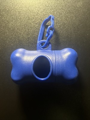 Dog Waste Bag Dispenser Holder, Bone Shape, Leak-Proof with clip NEW