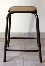 Tabouret vintage industriel d’école