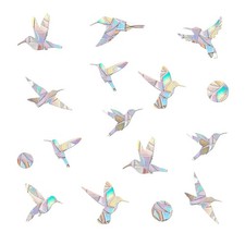 Window Decals to Prevent Bird Strikes, 48 Pcs Static Clings for Glass Doors