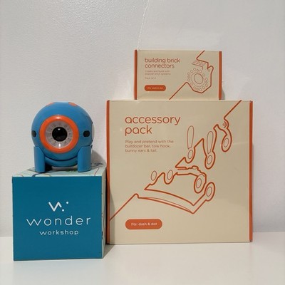 Wonder Workshop Dot DO01 Robot with Accessory Kit and Brick Connector STEM Learn