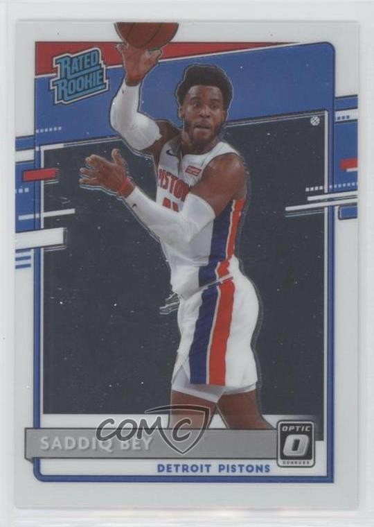 2020-21 Panini Donruss Optic Rated Rookie Saddiq Bey #169 Rookie RC ls5