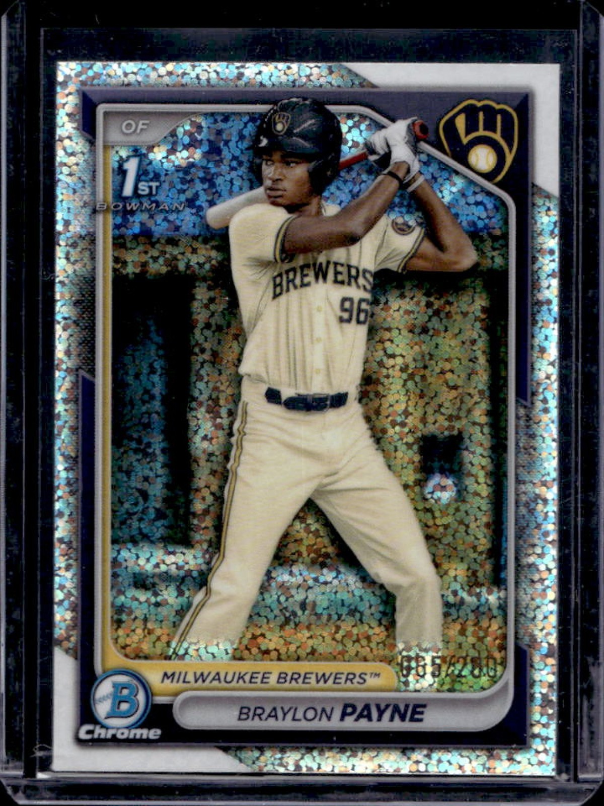 2024 Bowman Draft Braylon Payne Chrome Sparkles Refractor 1st #65/200