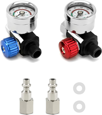#ad #ad Air Pressure Regulator Kit 1 4quot; G Spray Paint Gun Air Adjusting Valve Regulator $22.46
