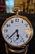 Howard Series 0, 16s, 23j, Railroad Grade Pocketwatch Just Serviced