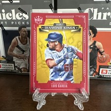 2021 Panini Diamond Kings Luis V. Garcia #DDK-WN Debut Diamond Kings Red Frame